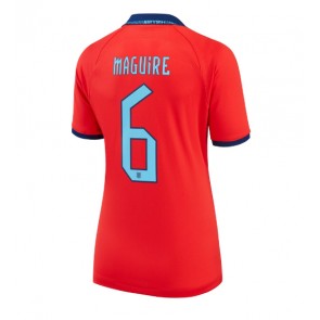 England Harry Maguire #6 Replica Away Stadium Shirt for Women World Cup 2022 Short Sleeve
